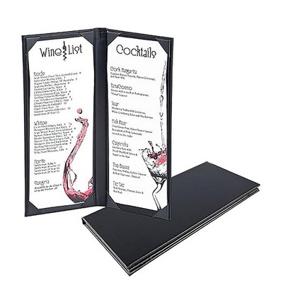 4.25 x 11" 2 Views Menu Holder Menu Covers Menus Pad-folios Clipboard Certificate Holders