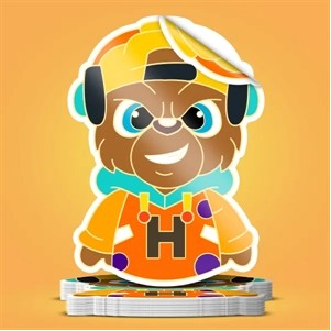 2" Custom Shape Die Cut Sticker