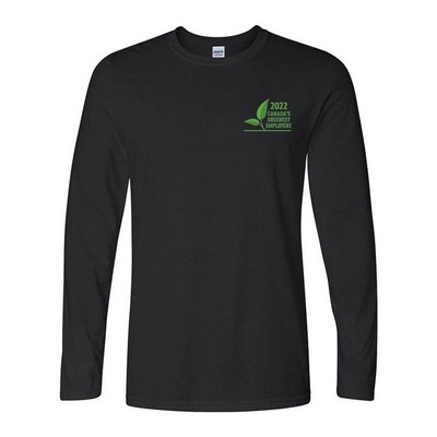 Gildan® Soft Style T-Shirt Black Long Sleeve