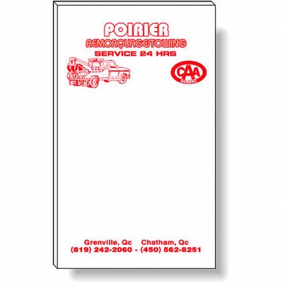 50 Page Magnetic Note-Pads with 1 Custom Colour Imprint (3"x5")