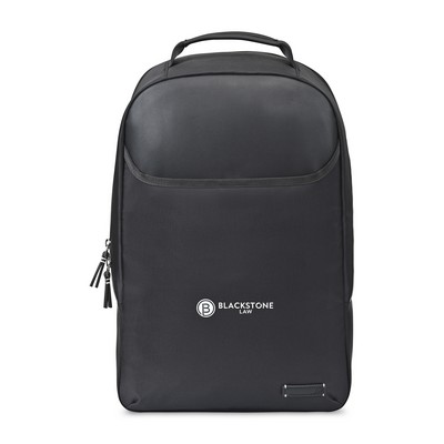 Travis & Wells® Lennox Recycled Nylon Laptop Backpack - Black