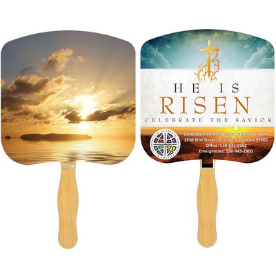 Religious Hand Fan/ Sunrise