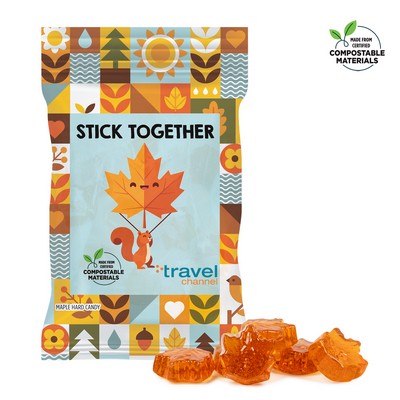 2 oz. ECO-Digibag, Compostable-Maple Flavored Candy