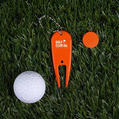 Fairway Golf Divot Tool With Ball Marker