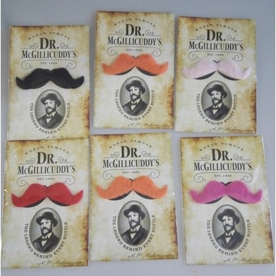 Fake Mustache W/A Custom Backer Card