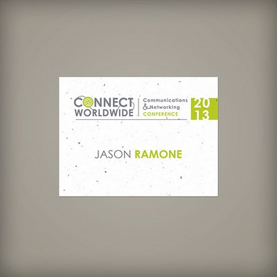 Single-Sided 4 x 3" Seed Paper Name Tags