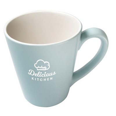 *~ Dezine Colour Series 16oz 2tone pastel blue/white mug (no gift box)