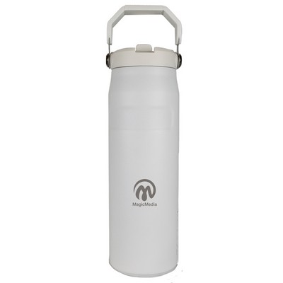 Stanley® 24oz IceFlow bottle with flip straw lid, Frost