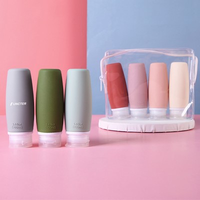 3.4OZ Silicone Travel Bottle Set (4 Pcs Set)