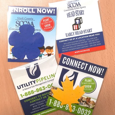 Double-Sided Custom Flat Card Seed Paper Giveaways