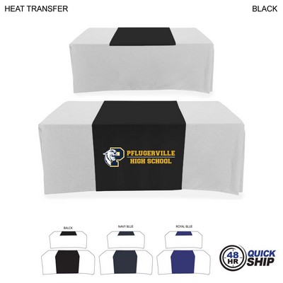 48 Hr Quick Ship - Polycotton Twill Table Runner, 30x60, Covers Front and Top of the table