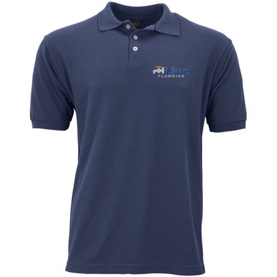 M&O Men's Soft Polo Embroidered