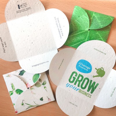 Double-Sided Seed Paper Petal Cards