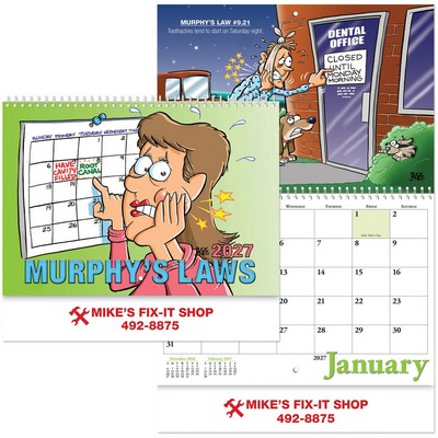 Murphys Law Spiral Wall Calendar