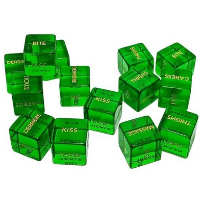 Crystal Transparent Green Dice