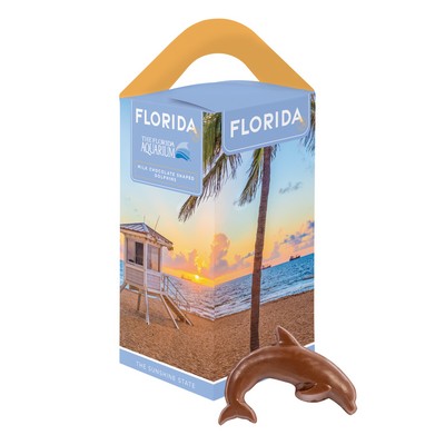 Souvenir Tote Box with Dolphin Shaped Chocolate