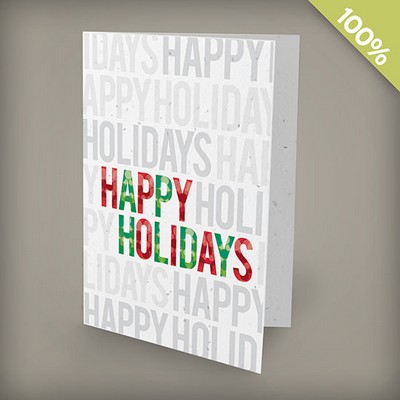 Happy Holidays Plantable Christmas Cards