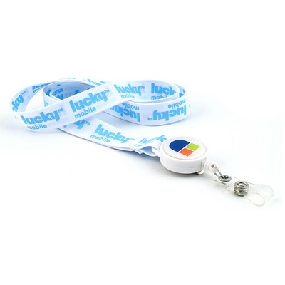 Tradeshow Classic Lanyard w/Retractable Badge Reel