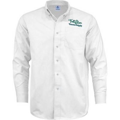 Embroidered Mens Long Sleeve Oxford Shirt