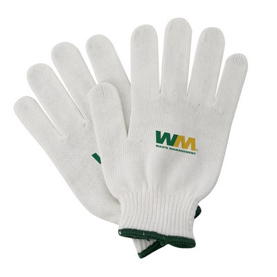 Cotton Work Gloves w/ Rubber Grip Dots