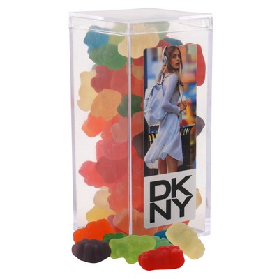 Large Rectangle Acrylic Candy Box w/Gummy Bears