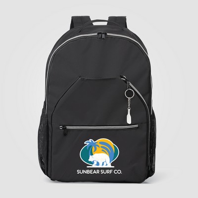 Rumo Recycled 600D Polyester Pickleball Racket Sport Backpack - 23L - Heat Transfer