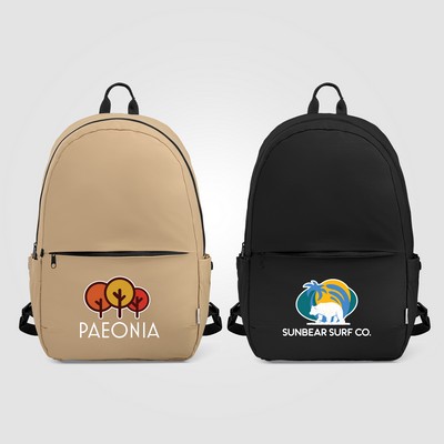 Mercer Recycled Nylon Luggage Strap 15" Laptop Backpack – 15L - Heat Transfer