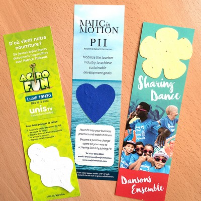 Single-Sided Large Eco Bookmark With Shape