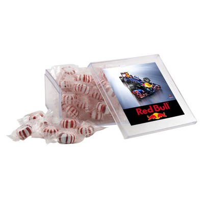 Large Square Acrylic Candy Box w/Starlight Peppermints