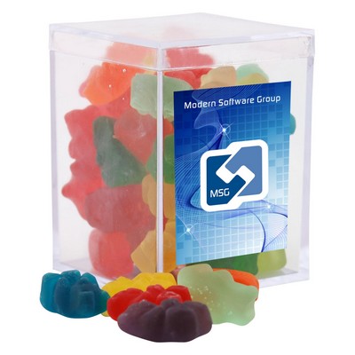 Small Acrylic Candy Box w/Gummy Bears
