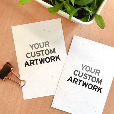 Double-Sided Medium Seed Paper Panel Cards