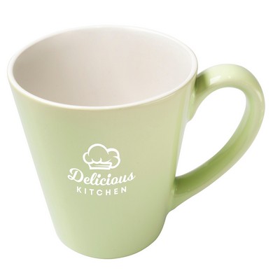 *~ Dezine Colour Series 16oz 2tone pastel green/white mug (no gift box)