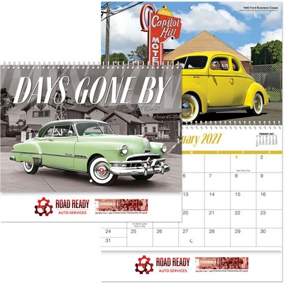 Full Colour Days Gone By Spiral Wall Calendar