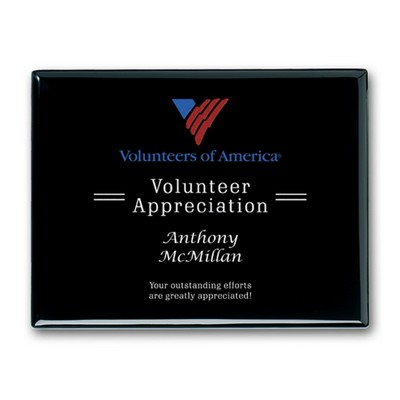 Laser Engraved Plaq - Ebony