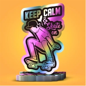 5" Custom Holographic Sticker