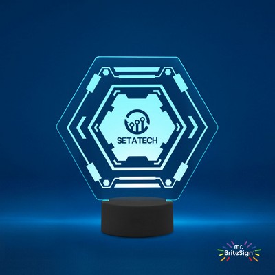 mr.BriteSign LED Acrylic Sign - Hexagon