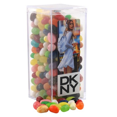 Large Rectangle Acrylic Candy Box w/Jelly Belly® Jelly Beans