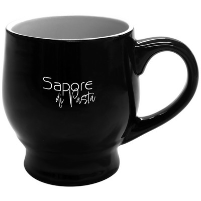 Black 2TONE black/white 16oz mug
