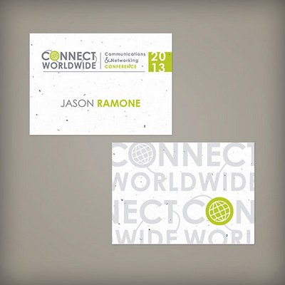 Double-Sided 3.5 x 2.5" Seed Paper Name Tags