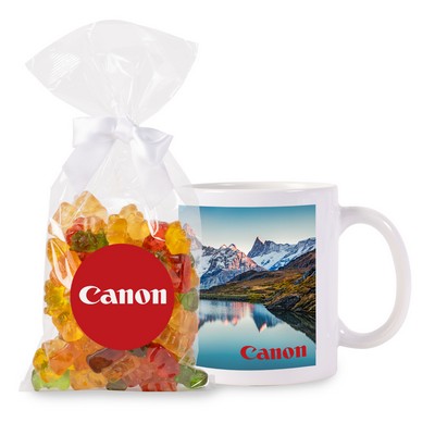 Ceramic Mug Gift Set w/Gummy Bear Candy