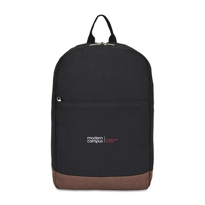 Ivy Recycled Cotton Laptop Backpack - AWARE™ - Black