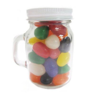 3.65 Oz. Glass Mini Mason Jars w/Assorted Jelly Beans