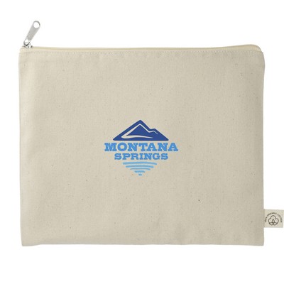 Organic 8oz Cotton Flat Travel Pouch