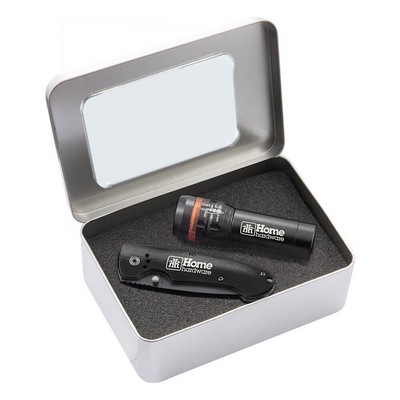 Gift Set With Fl24 Zoom Cree Light & Tk305 Lock Back Knife