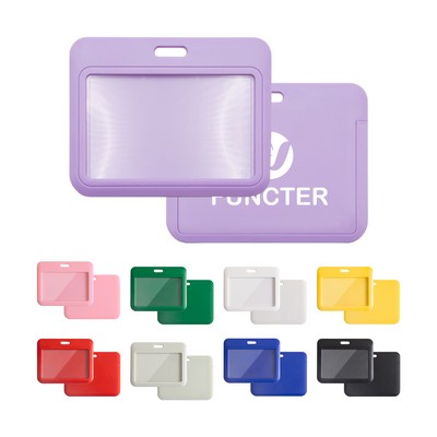 ABS Plastic Horizontal Sliding Hard Card Holder