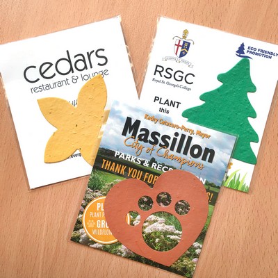Single-Sided Custom Flat Card Seed Paper Giveaways