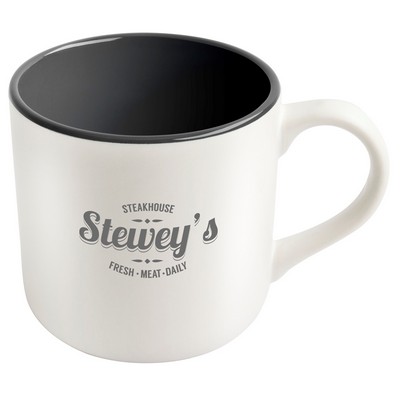Angora 14oz 2tone white/grey mug in a Ripple gift box