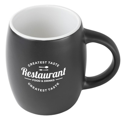 Pipa 14oz 2tone black/white mug in Ripple gift box