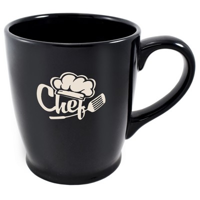 Kona 16oz black mug- Etched