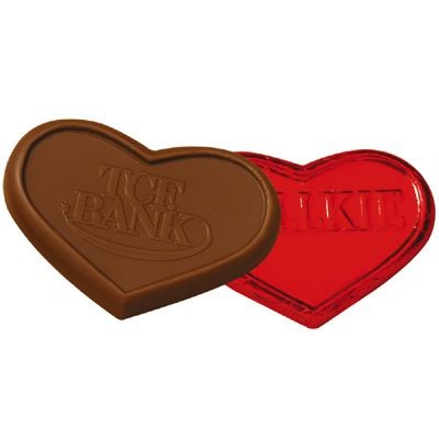 Molded Chocolate Heart w/ Foil Wrap